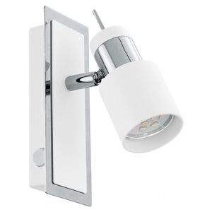 Eglo Davida spot/1, led, gu10, 1x5w, 400lm,  hrom/bela, 