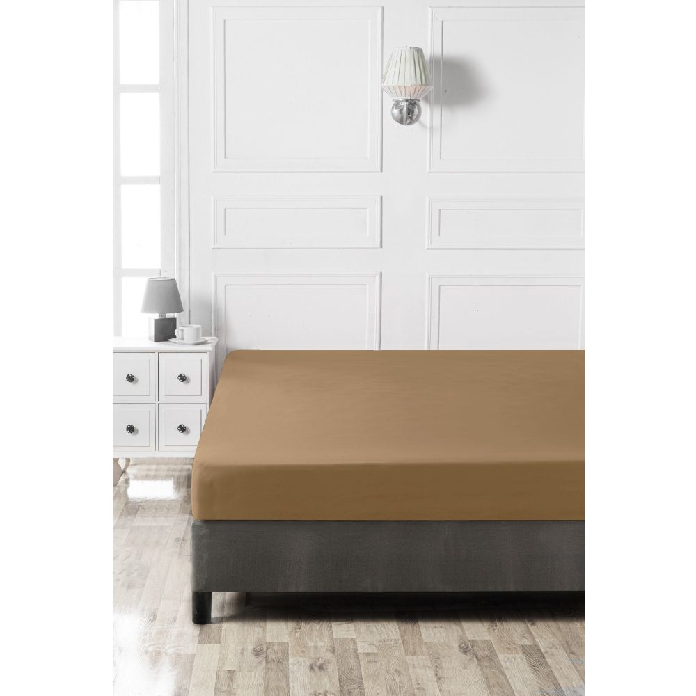 Ranforce Super King Fitted Sheet - Svijetlosmeđa slika 3