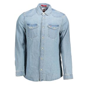 TOMMY HILFIGER MEN'S LONG SLEEVE SHIRT LIGHT BLUE