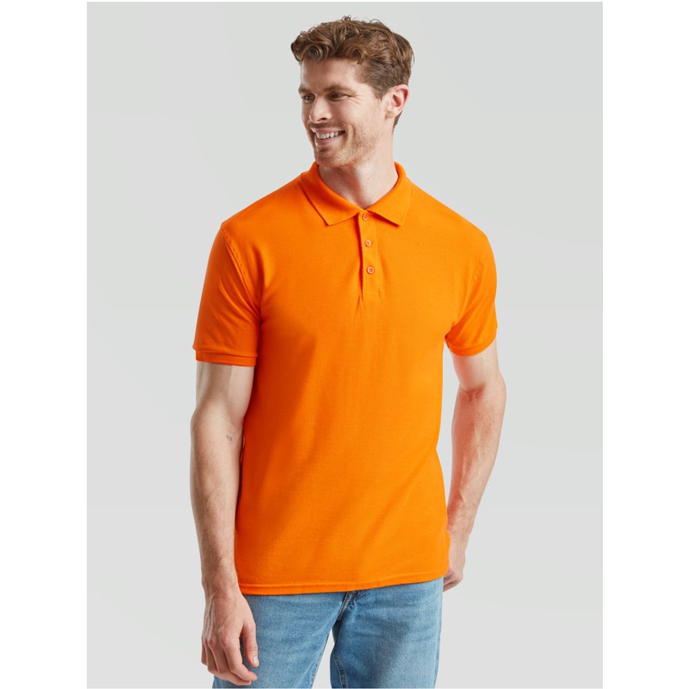 Fruit Of The Loom Polo majica kratkih rukava 180g - Narandžasta XL slika 2