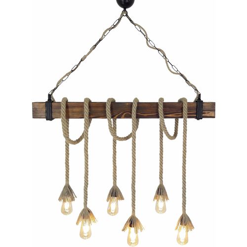 Kütük Halat 1 Walnut Chandelier slika 2