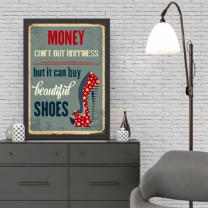 Wallity Ukrasna uokvirena MDF slika Money (40 x 55)