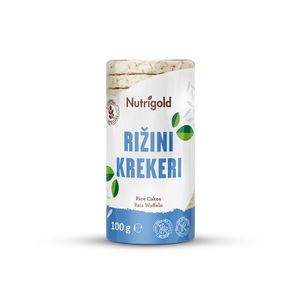 Nutrigold Rižini krekeri Natural bez glutena - 100g 