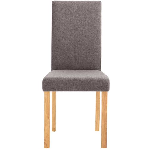 Blagovaonske stolice od tkanine 6 kom smeđe-sive slika 5