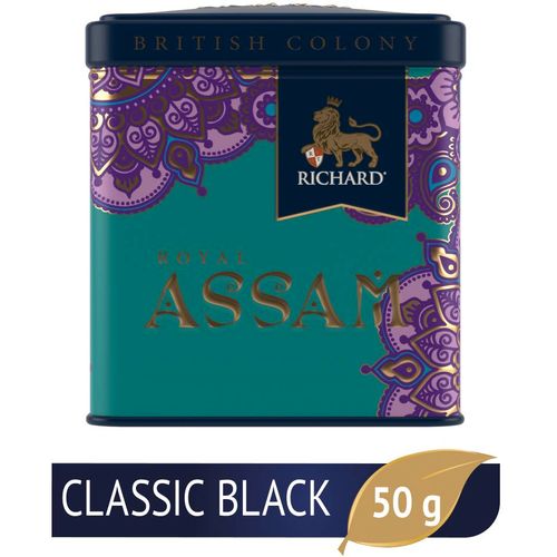 RICHARD Tea British Colony Royal Assam - Crni indijski čaj krupnog lista u metalnoj kutiji 110131 slika 1