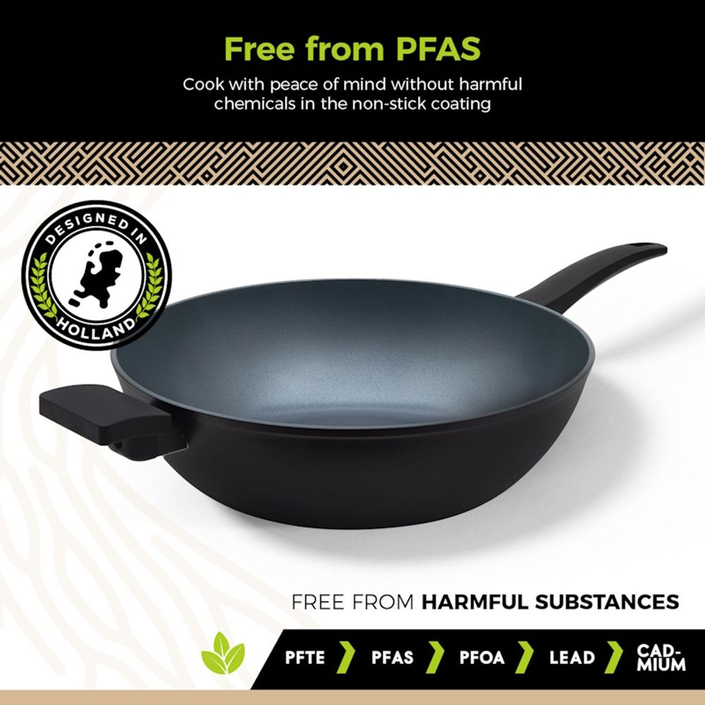 BE Living Wok tava Delight Black 32 cm slika 3