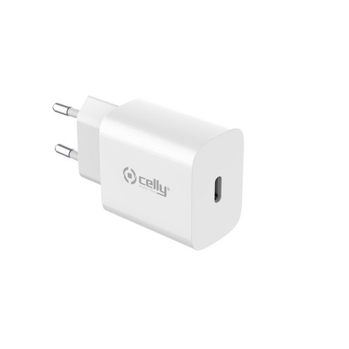 Celly punjač USB-C 25 W Planet Collection, bijela slika 1