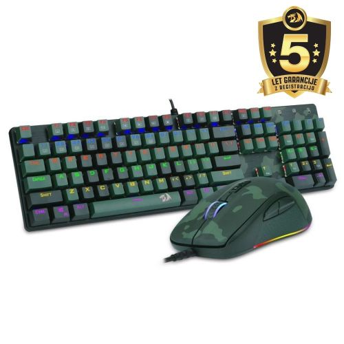 REDRAGON CAMOUFLAGE KEYBOARD AND MOUSE SET 2 IN 1 slika 1