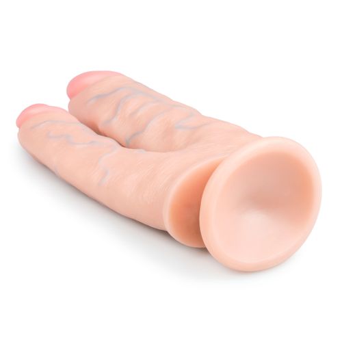 Dvojni dildo 25 cm, kožni slika 5