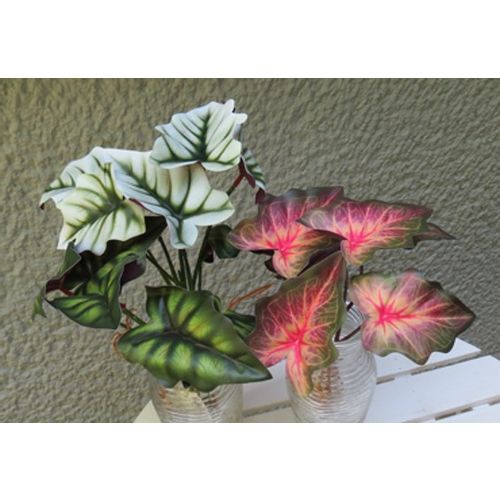 Veštačka biljka Kaladium u tri boje 31 cm DTJ140311 - set 2 kom slika 2