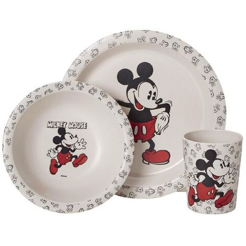 Disney Mickey 90 godina set za doručak od bambusa slika 1