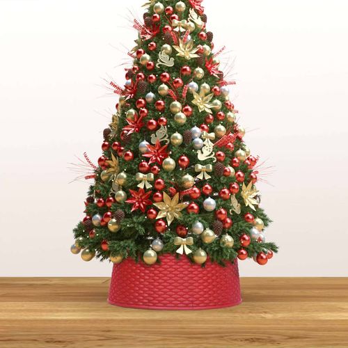 Podloga za božićno drvce crvena Ø 65 x 19,5 cm slika 3