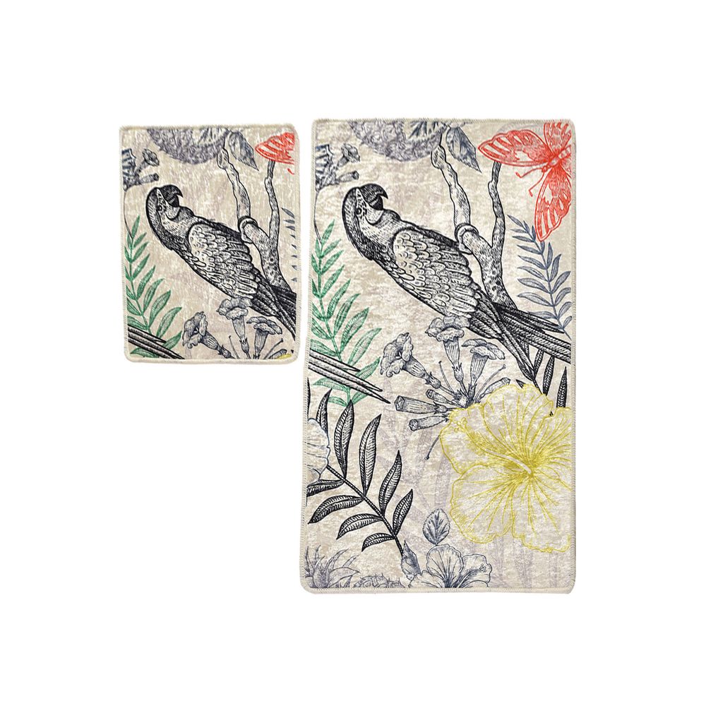 Set Kupatilskih Prostirki Parrot Multicolor (2 Komada) slika 4