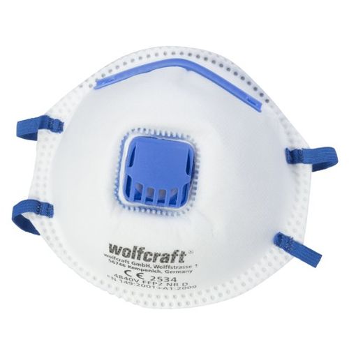 WOLFCRAFT 3 maske FFP2 V (CE) plava za finu prašinu W4840 slika 1