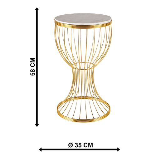 Gauge Concept Stolić za kavu Aldora Zlato ,Mramor slika 4