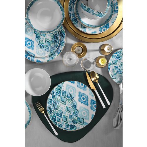 Porculanski set tanjura 24 dijelni BLUE slika 1