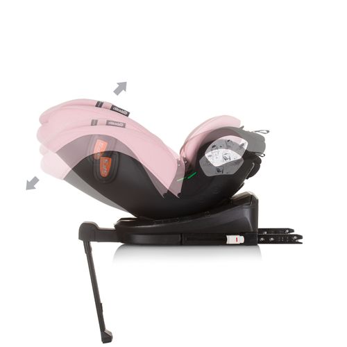 Chipolino autosjedalica I-SIZE 40-150 cm ISOFIX 360 "TOURINO" flamingo slika 8