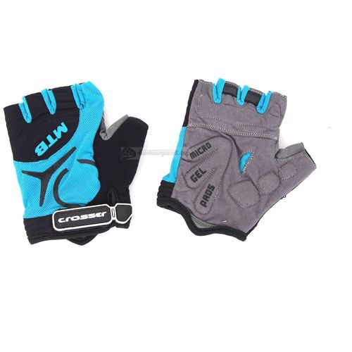 Crosser rukavice CG-501 Short Finger black/blue XL slika 1