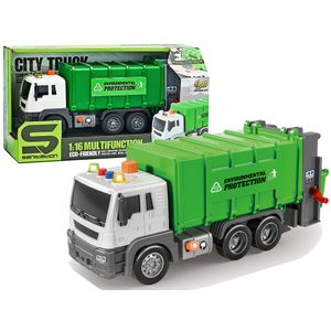 Kamion za razvrstavanje i odvoz smeća 1:16 zeleni