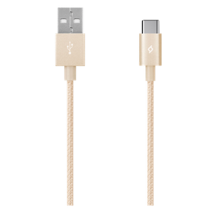 Ttec Kabel - USB-C to USB (1,20m) - Gold - Alumi Cable