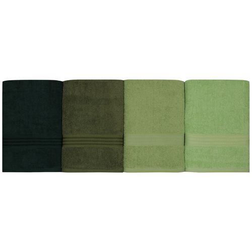 Colourful Cotton Set ručnika NINA, 70*140 cm, 4 komada, Rainbow - Green slika 3