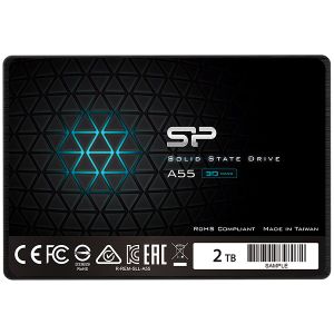 Silicon Power SP002TBSS3A55S25 2.5" 2TB SSD, SATA III, A55, TLC, Read up to 500MB/s, Write up to 450MB/s