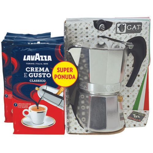 LAVAZZA Kava - Promo Set | 2x250g + MOKAPOT slika 1