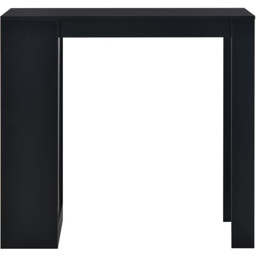 Barski stol s policom crni 110 x 50 x 103 cm slika 3