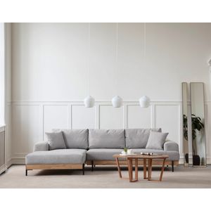 Eti Oak Left - Sivi Ugaoni Sofa