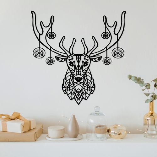 Wallity Metalna zidna dekoracija, Christmas Deer slika 1