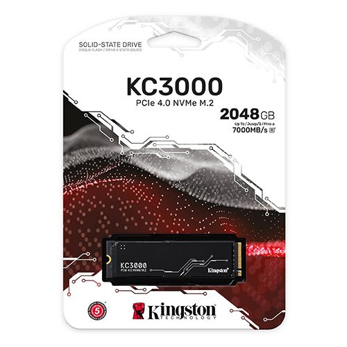 Kingston SKC3000D/2048G M.2 NVMe 2TB, 2280, PCIe Gen 4x4, KC3000, 3D TLC NAND, 7,000MB/s Read, 7,000MB/s Write (double sided), Includes cloning software slika 3