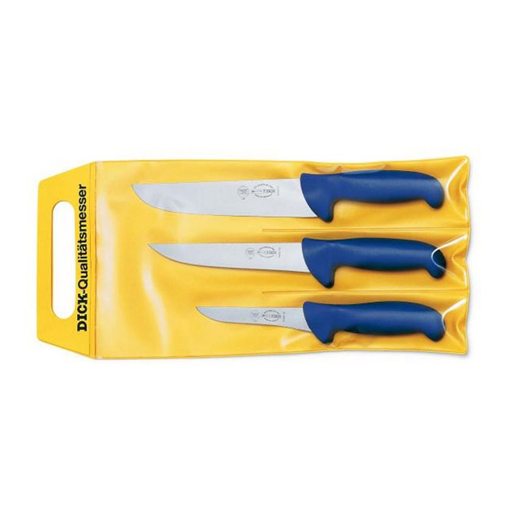 Noževi Dick set 3 kom. plava ručka slika 1