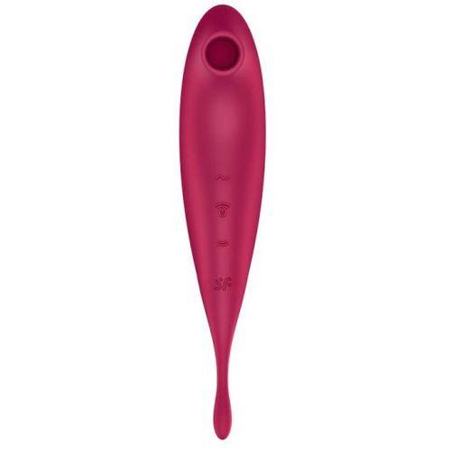 Vibrator Satisfyer Twirling Pro+, tamno crveni slika 5