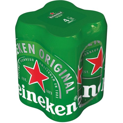 Heineken svijetlo lager pivo 4 kom x 0,5 l, limenka slika 1