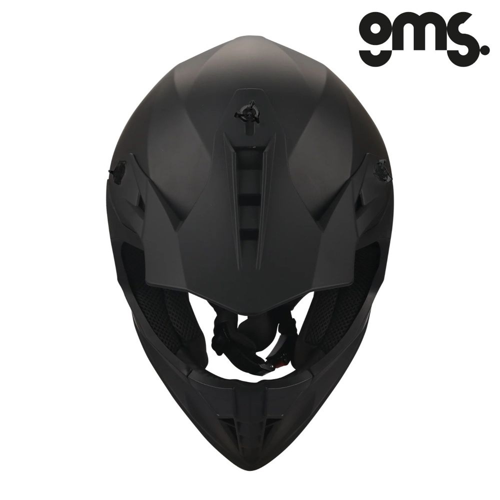 Zatvorena - full face off road kaciga za motor GMS Fortis - Mat crna vel.XL slika 3