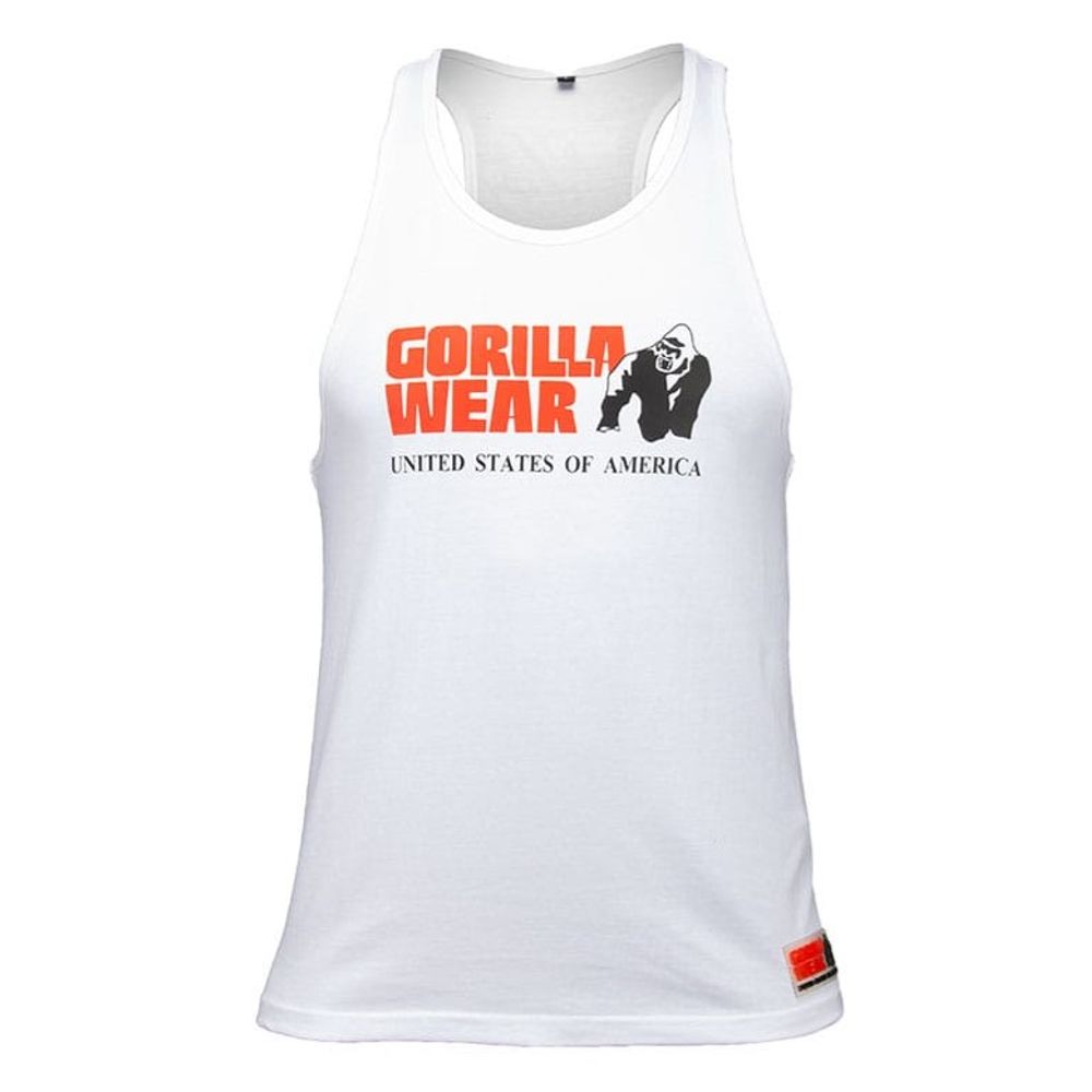 Gorilla Wear CLASSIC Majica bez rukava, Bijela slika 2