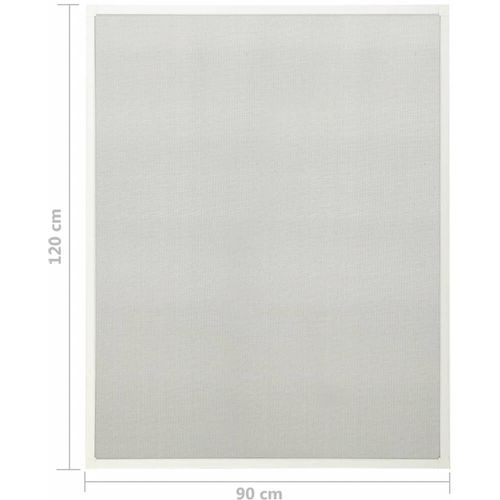 Zaslon protiv insekata za prozore bijeli 90 x 120 cm slika 20