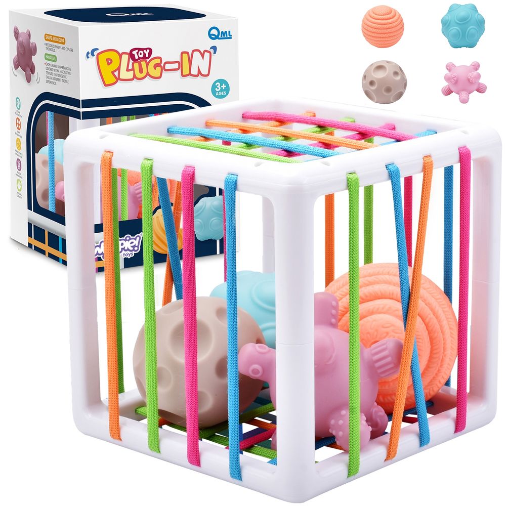 Woopie baby fleksibilna osjetilna kockica za razvrstavanje za djecu crazy shapes 5 kom. slika 1