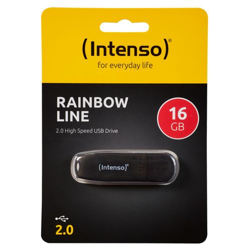 (Intenso) USB Flash drive 16GB Hi-Speed USB 2.0, Rainbow Line, CRNI - USB2.0-16GB/Rainbow slika 1