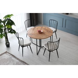 Hanah Home Yaprak - 1201 Atlantic Pine Dining Table