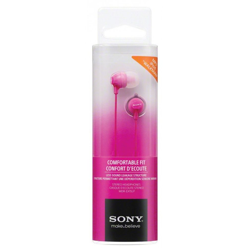 Sony slušalice EX15 pinkIn-Ear PinkSmartphone Mic and Control slika 2