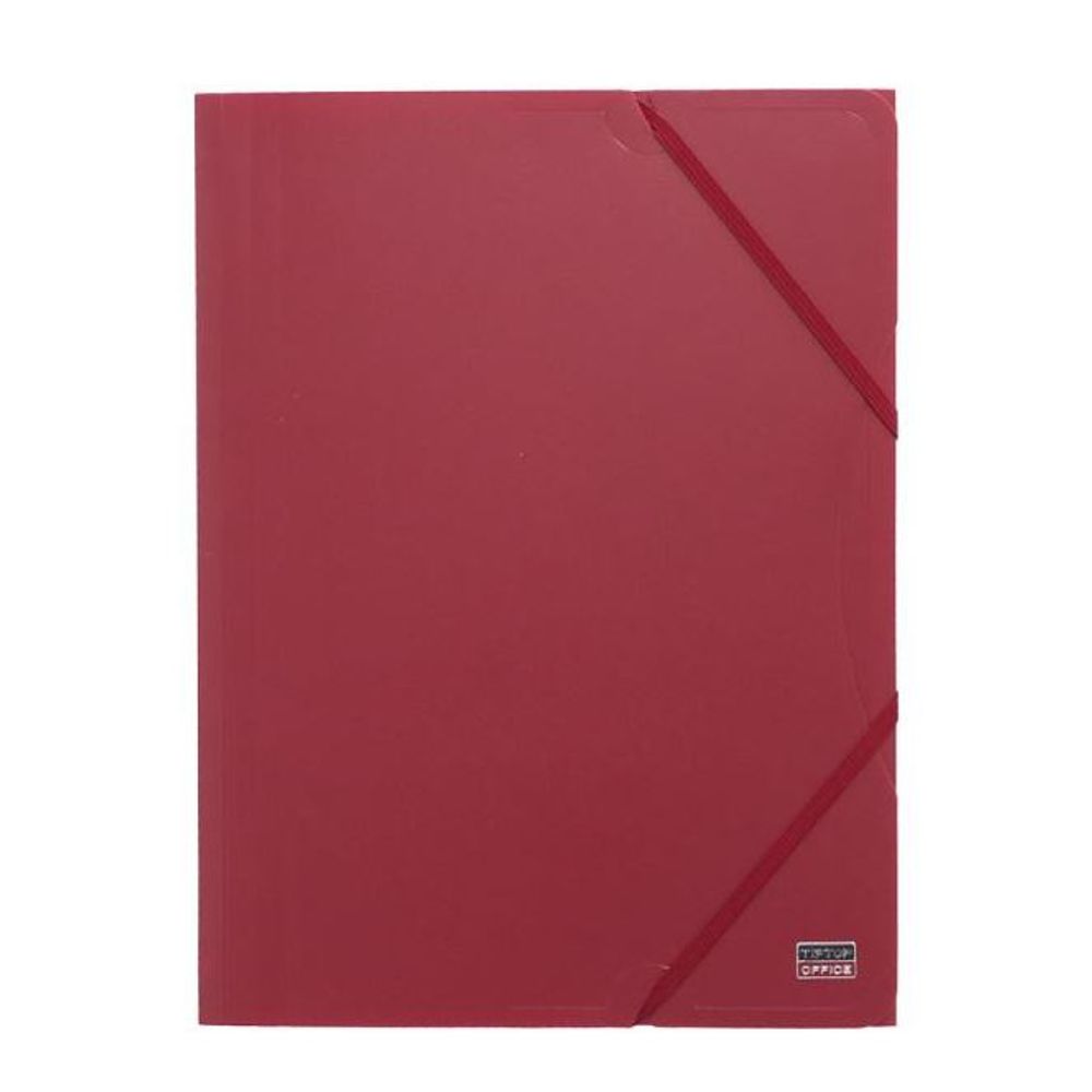 TipTop Office Fascikla 3KL & Gumom A4 PP, Bordo slika 1