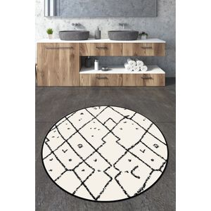 Šareni Kružni Kupatilski Tepih Dalmata Djt 80