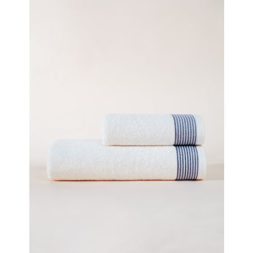 Colourful Cotton Set ručnika (2 komada) Colourful Ivory - Navy Blue slika 2