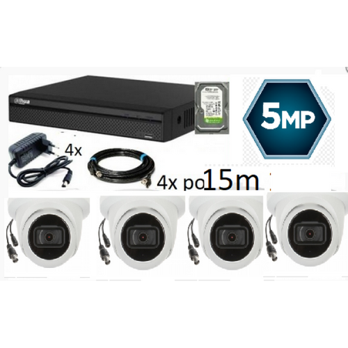 Dahua SET-03 * 4 kamere AUDIO!!!  5 mpx + DVR FULL HD 2TB slika 1