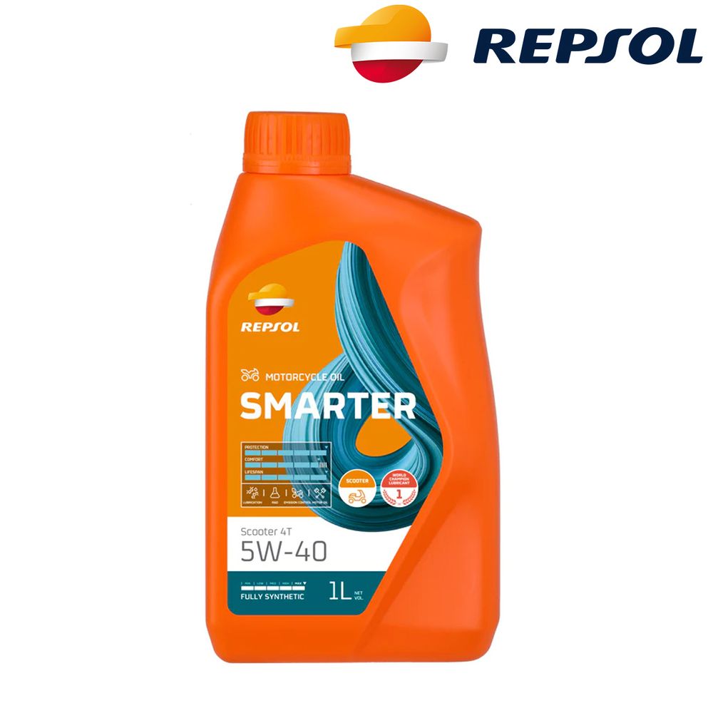 Motorno ulje - ulje za motore Repsol Smarter Scooter 4T 5W40 1l RPP2060JHC slika 1