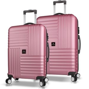 Set Kofera 8418 u Roze Zlatu (2 Komada)