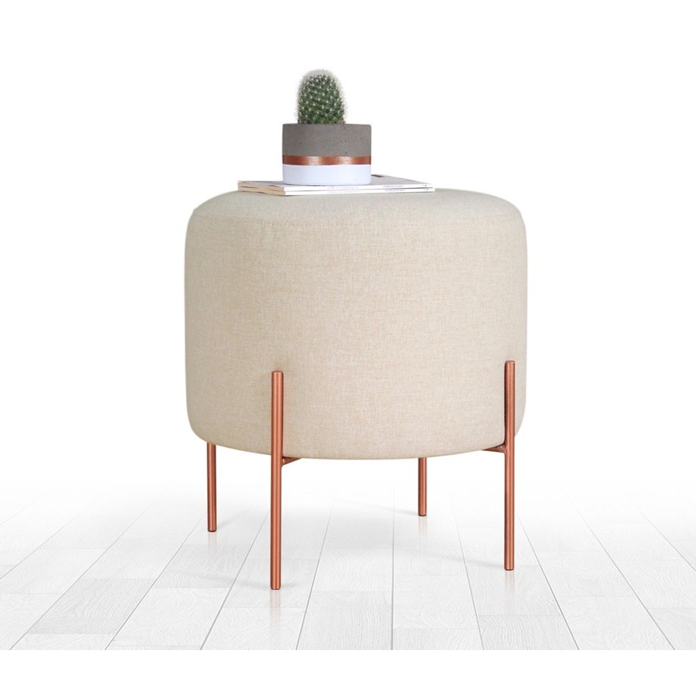 Copper 46 - Kremasti Pouf slika 2