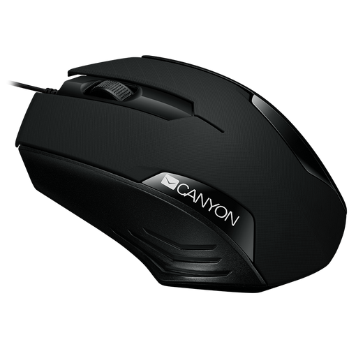 CANYON Optical wired mice, 3 buttons, DPI 1000, Black slika 2