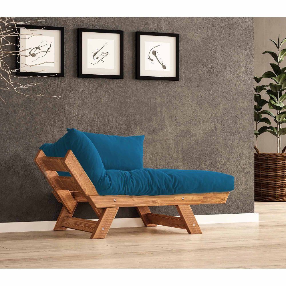 Sofa za vrt 1-sjedalo, CPT8156-140, boja: teak plava slika 2